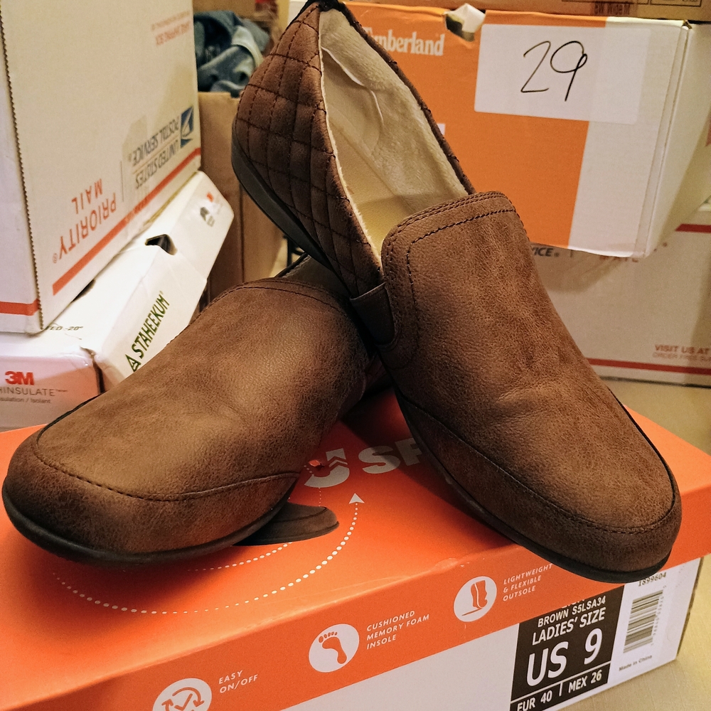 J sport Tan Slip-On Loafers